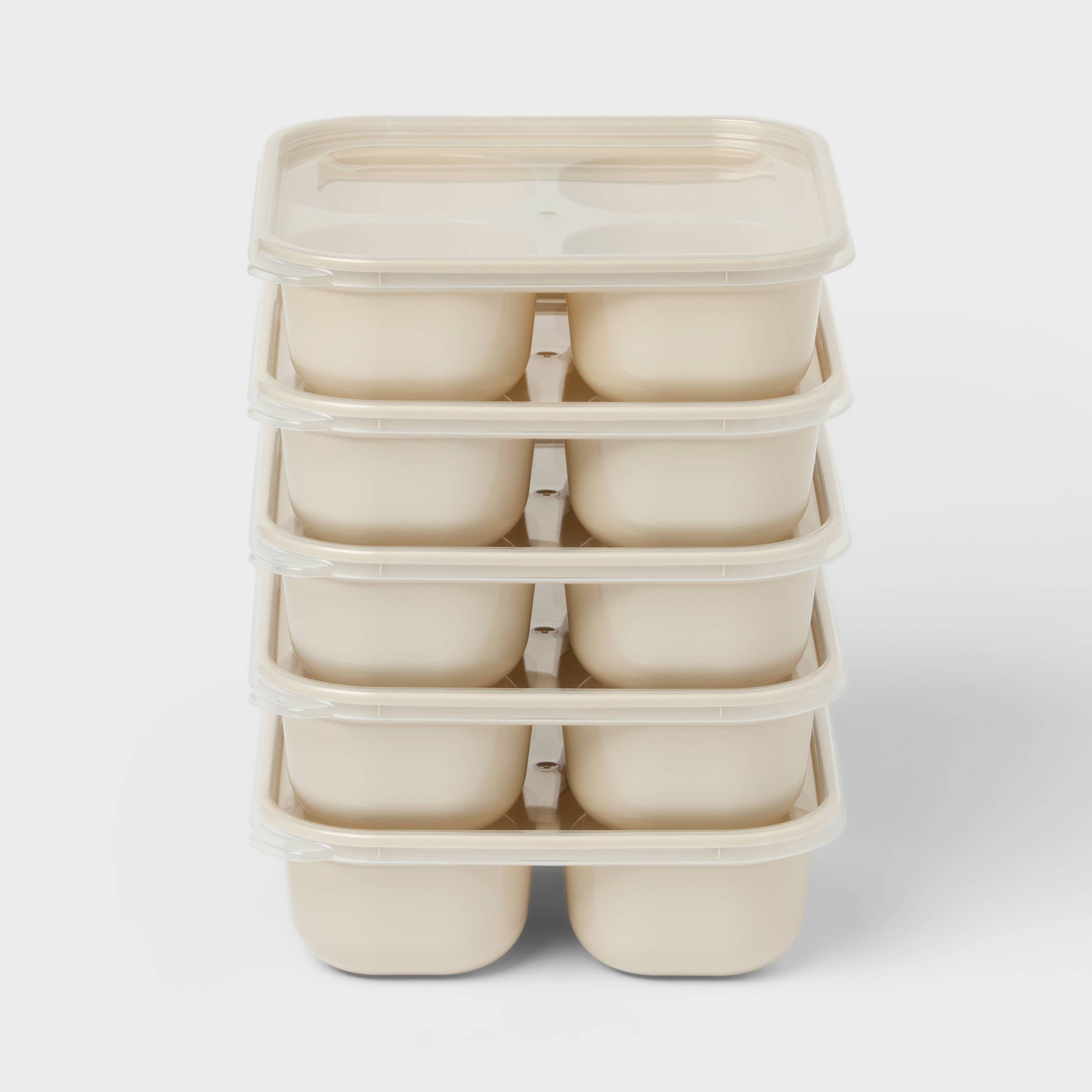 Meal Prep Oatmeal - 10 Contenitori in Plastica per Alimenti